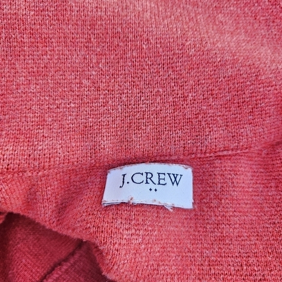 J. Crew sweater blazer red-orange heather SEE MEASUREMENTS - Picture 3 of 5